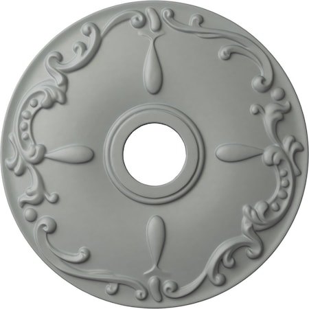 Ekena Millwork Kent Ceiling Medallion (Fits Canopies up to 5"), 18"OD x 3 1/2"ID x 1 1/4"P, Primed White CM18KE
